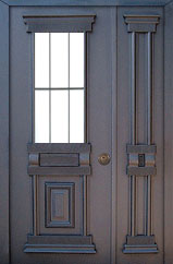 דלת פלדה מעוצבת דגם גביש